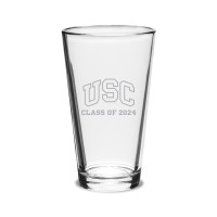 USC Trojans Class of 2024 Engraved Pint Glass